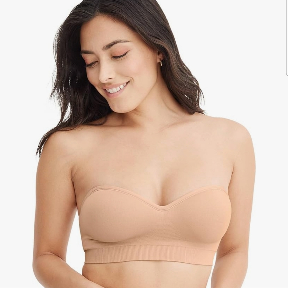 JOCKEY Size Medium Seamfree Multiway Bandeau Bralette Bra- Shade "Light"